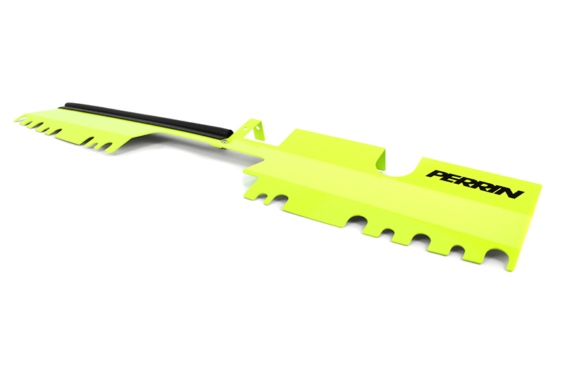 Subaru WRX STI Radiator Shroud - Perrin Performance - With/Without OEM Intake Scoop - Neon Yellow - `15-`21